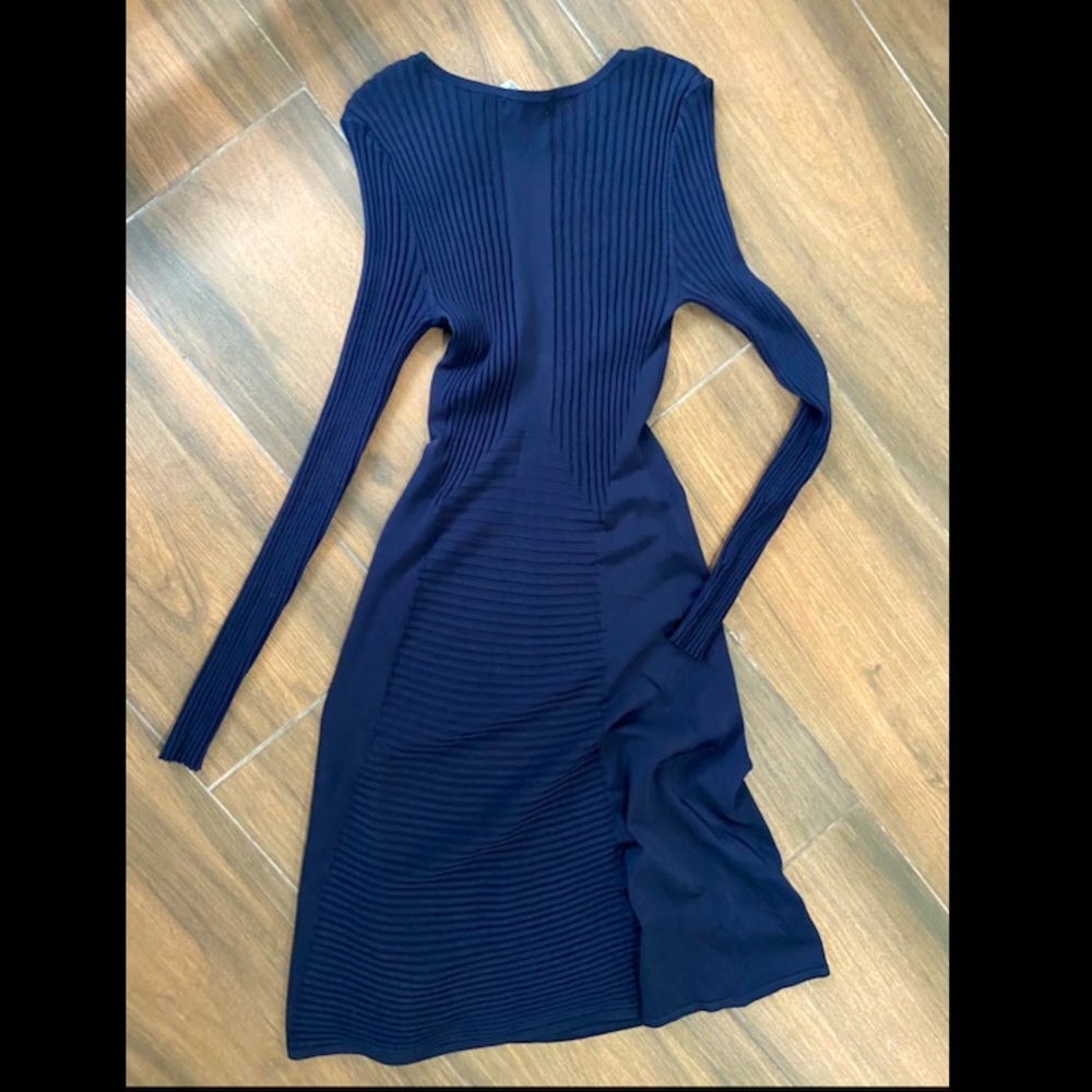 HM blue flare dress